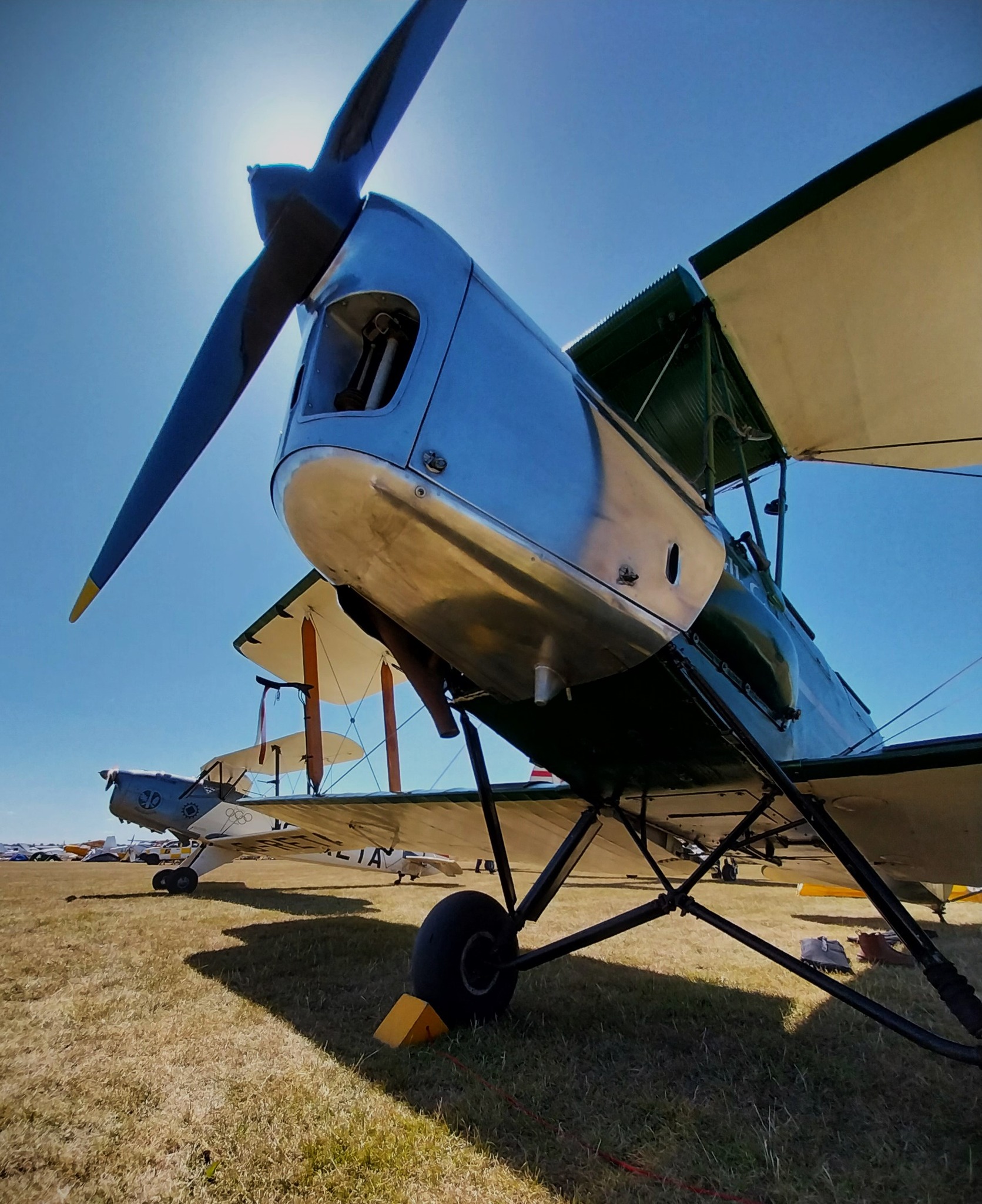 photo of plane close up